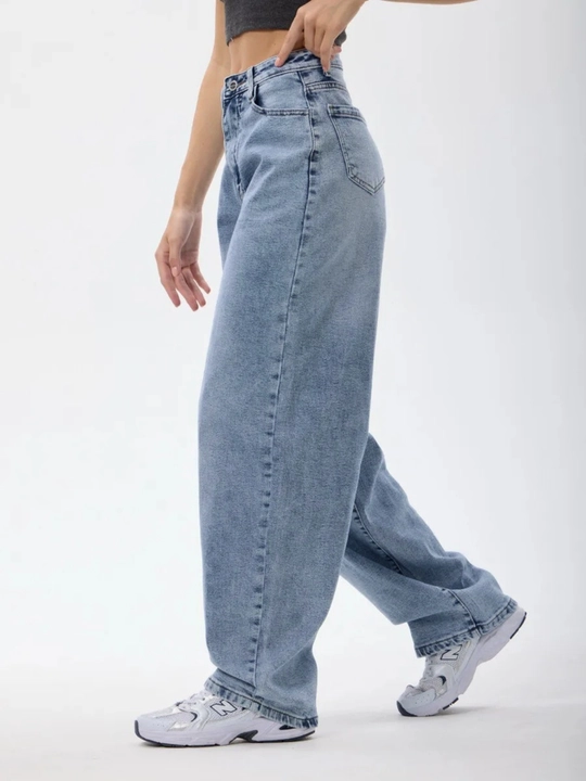 Ayollar uchun Baggy Y2K jinsi shimlar, paxtadan tikilgan, keng fason, yuqori bel, XS-2XL