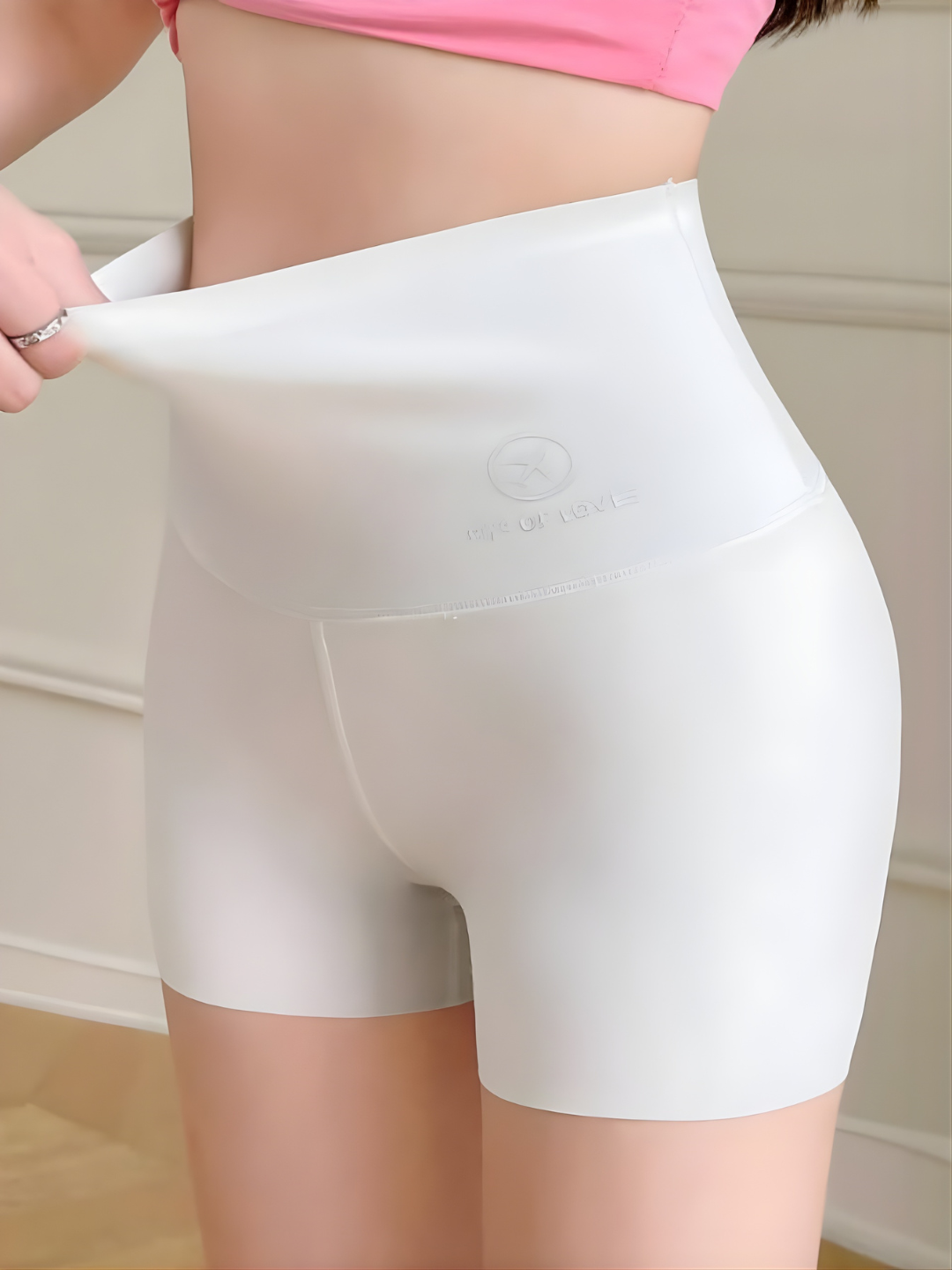 Женские спортивные шорты с высокой талией – утягивающие бесшовные biker shorts - 