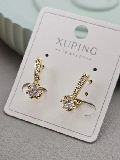 Серьги для девочек и женщин, Xuping — 1001PRT-XUPINGG3-ЗОЛОТ