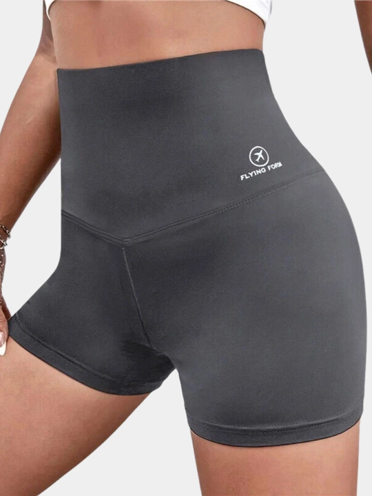 Ayollar uchun yuqori bel sport shortik – qomatni tortuvchi seamless biker short