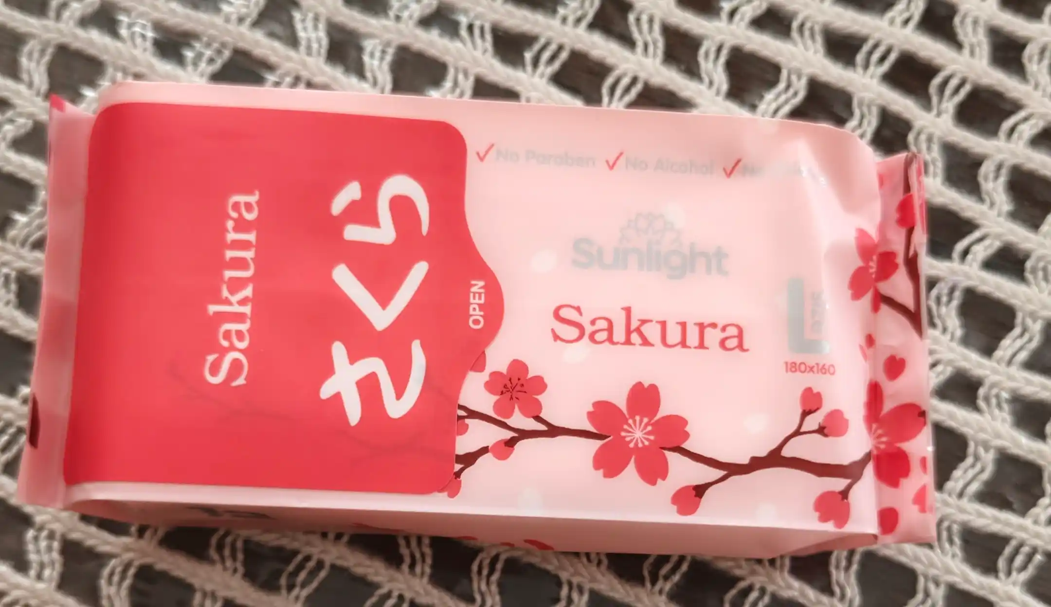 Влажные салфетки Sunlight Sakura 12шт