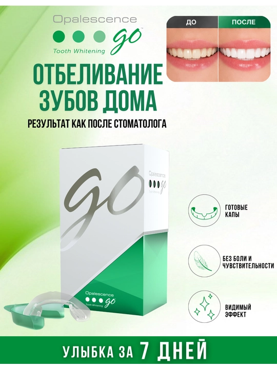 Отбеливающий гель в капах Opalescence GO - 