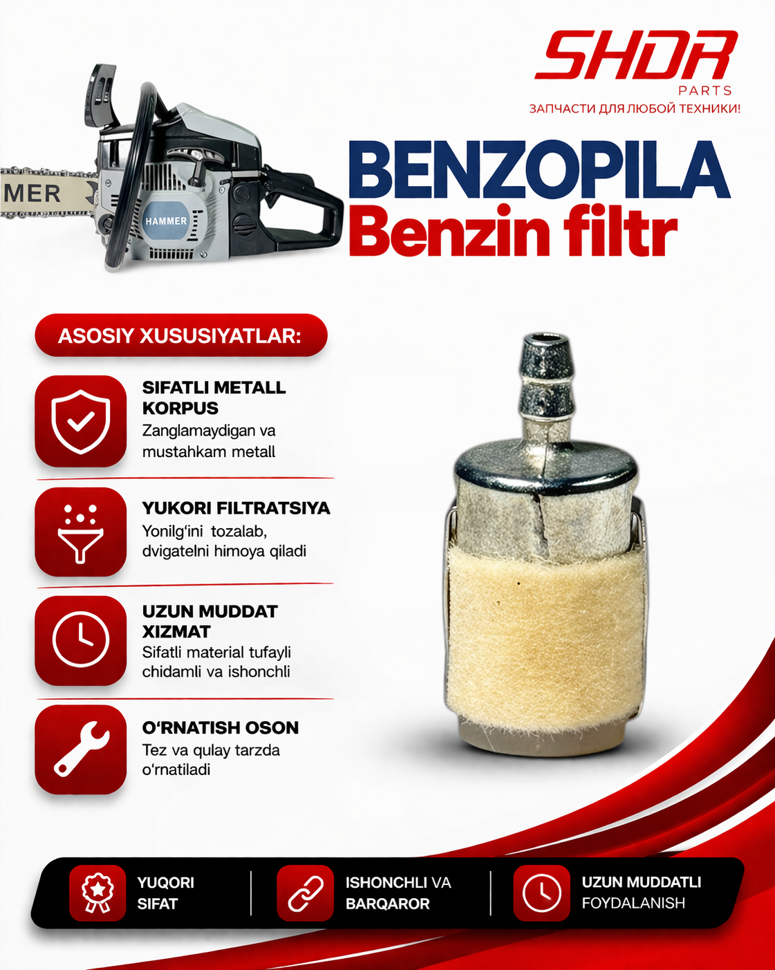 Benzin filtor - 