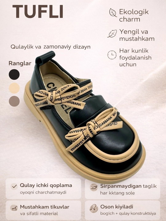 Qizlar uchun tuflilar, 26-36 - 