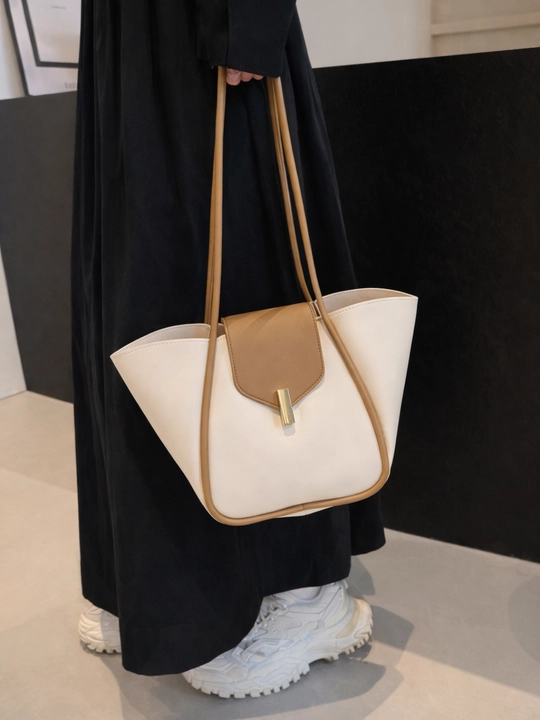 Ayollar uchun charm tout sumka, moda bahorgi shopper, o‘qish va ish uchun