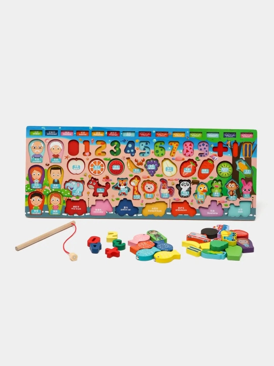 Magnit baliq o'yini Cartoon Animals Fruits 36m+ - 