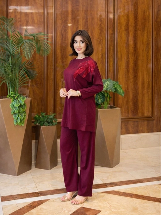 Двойка женская, oversize туника с брюками, свободный крой, на размеры 46-54 подходит