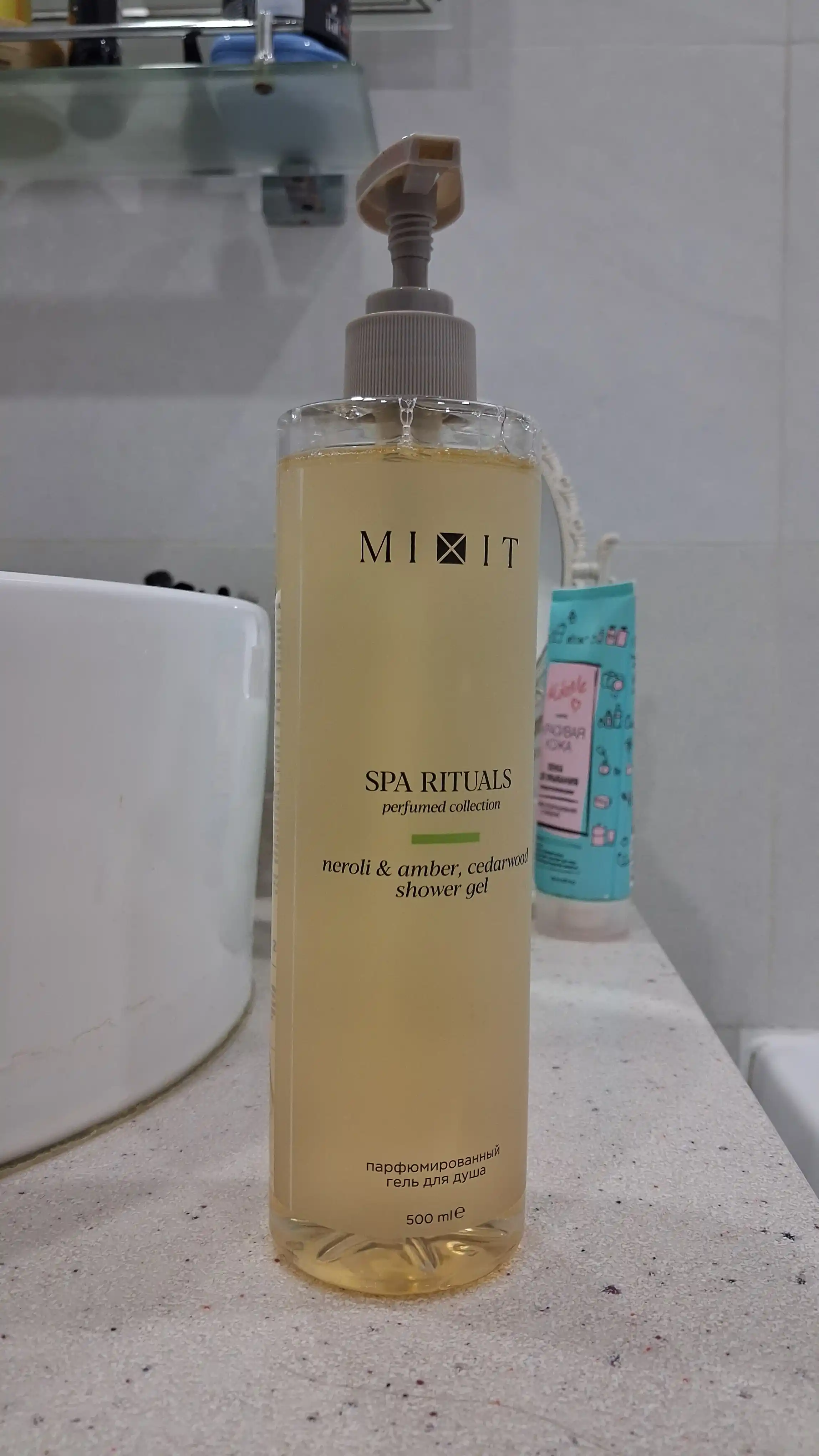 MIXIT Spa Rituals Neroli & Amber, Kedr yog‘ochi dush geli, 500 ml