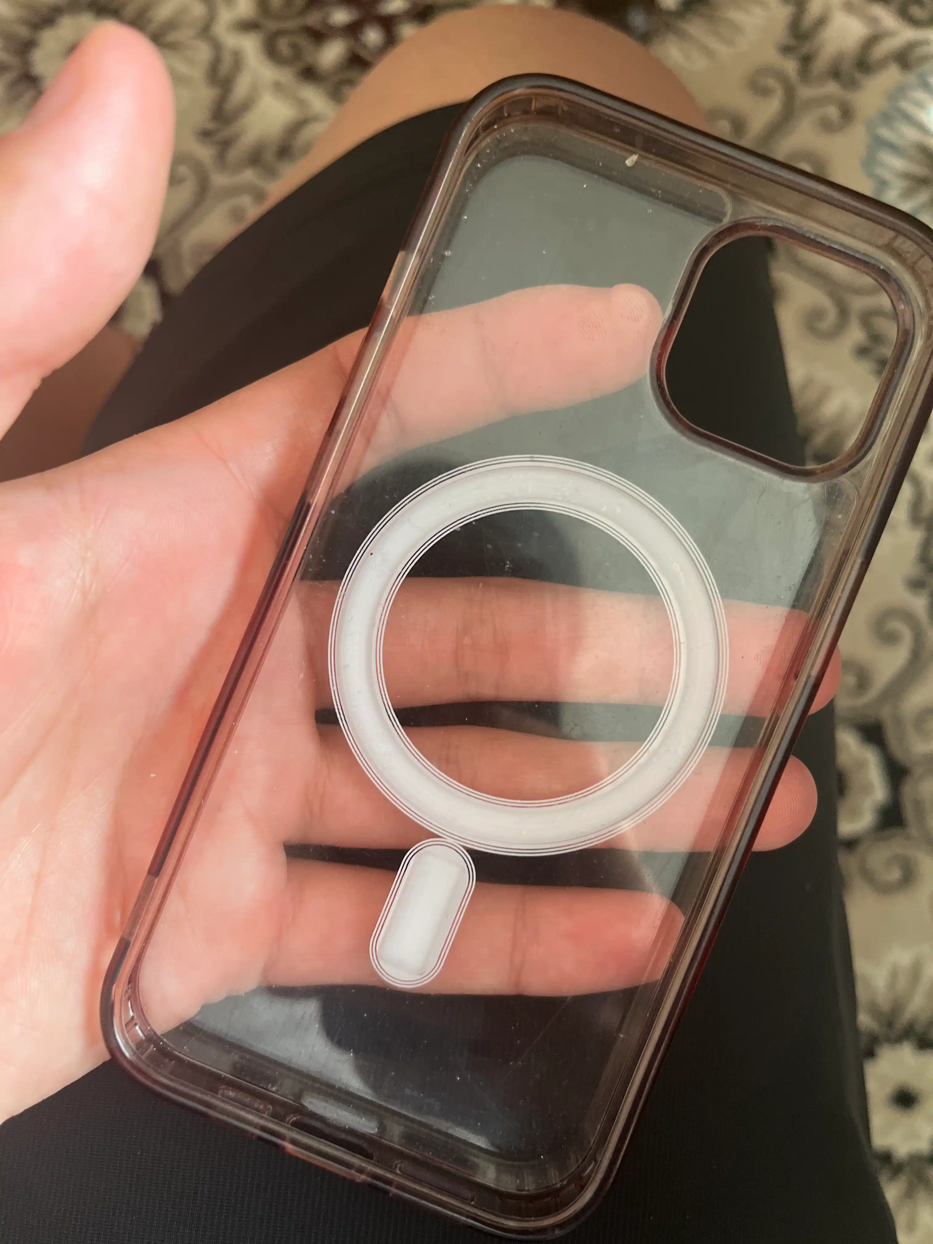 IPhone 11, 12, 13, 14, 15, 16, 17 plus,Pro,Max uchun MagSafe bilan shaffof plastik g'ilof