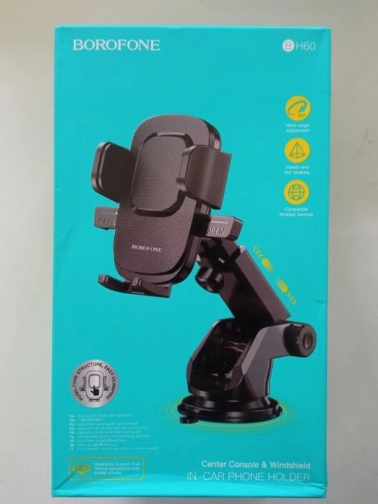 Avtomobil uchun telefon ushlagichi, vakuumli, 360° aylanuvchi, universal smartphone holder