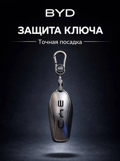 Чехлы для ключей, пульта от BYD Song/Han/Chazor/Tang/Seagull/E2/Qin/Yuan — 77CASES-BYDCSEG1-СЕРМЕТ