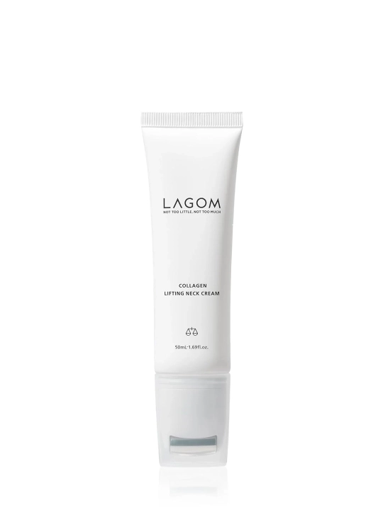 Антивозрастной крем для шеи, с коллагеном Lagom Collagen Anti-Wrinkle Neck Cream - 