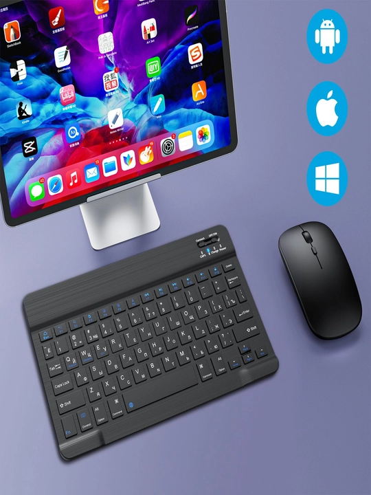 Simsiz Bluetooth klaviatura va sichqoncha telefon, noutbuk va planshet uchun