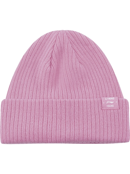 Li-Ning YMZV027 beanie shapka, issiq, flisli astar bilan, kuz-qish uchun, uniseks