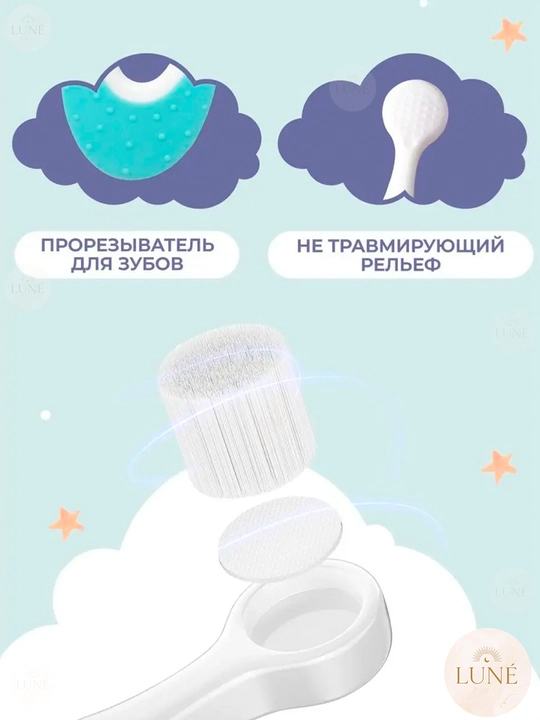 Детская зубная щетка Shiada, мягкая щетина, 0-6 лет, зубная щетка, детская зубная щетка