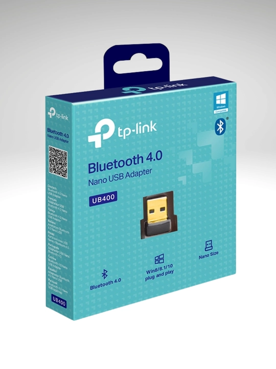 Bluetooth 4.0 USB адаптер TP-Link UB400, Нано дизайн, для Windows - 