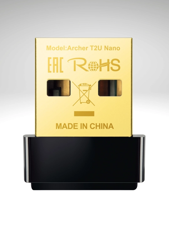 Wi-Fi adapter Tp-Link Archer T2U Nano, AC600 Dual Band, USB, Mitti dizayn