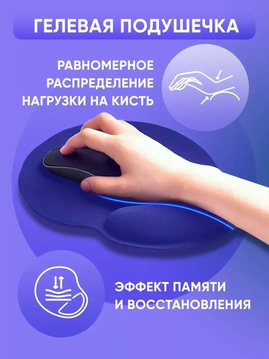 Коврик для мыши с подставкой для запястья