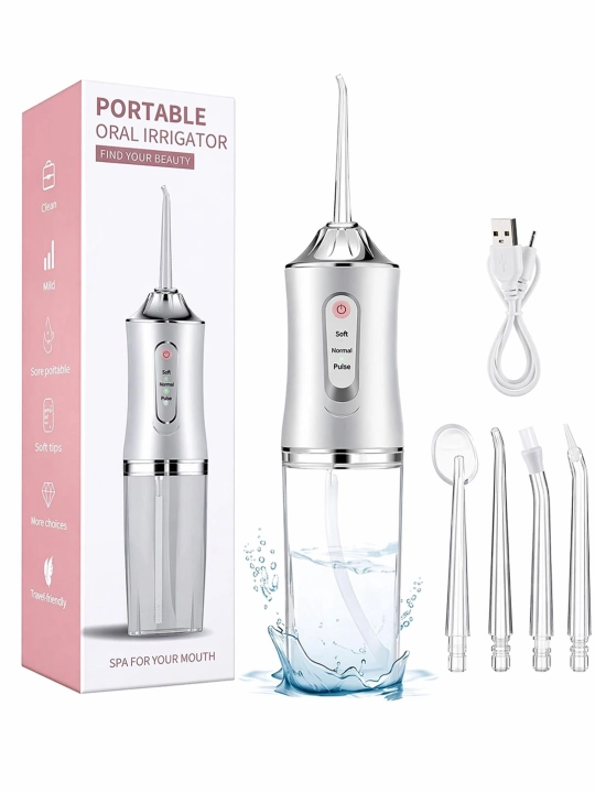 Ирригатор для зубов USB, портативный очиститель полости рта water flosser