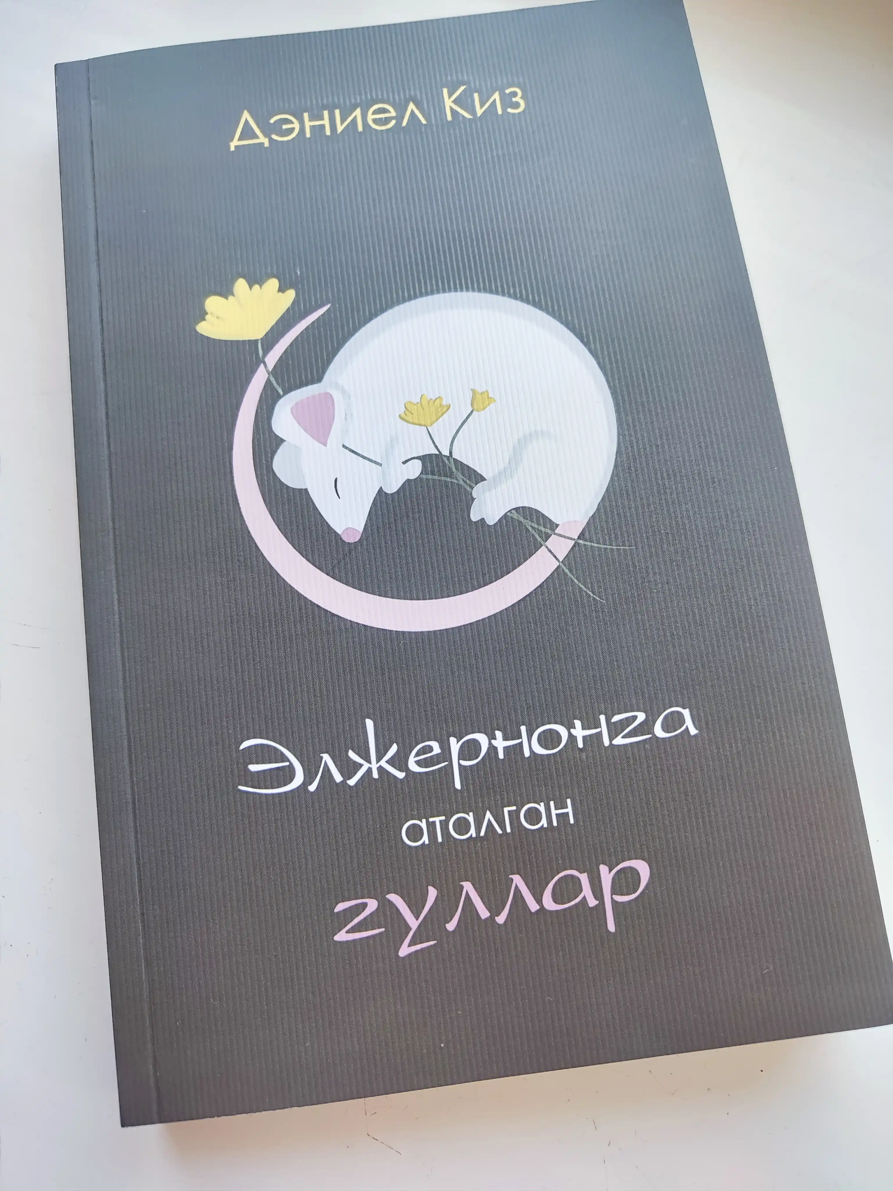 Книга Дэниел Киз Элжернонга аталган гуллар, Роман, Фантастика, Психологик драма