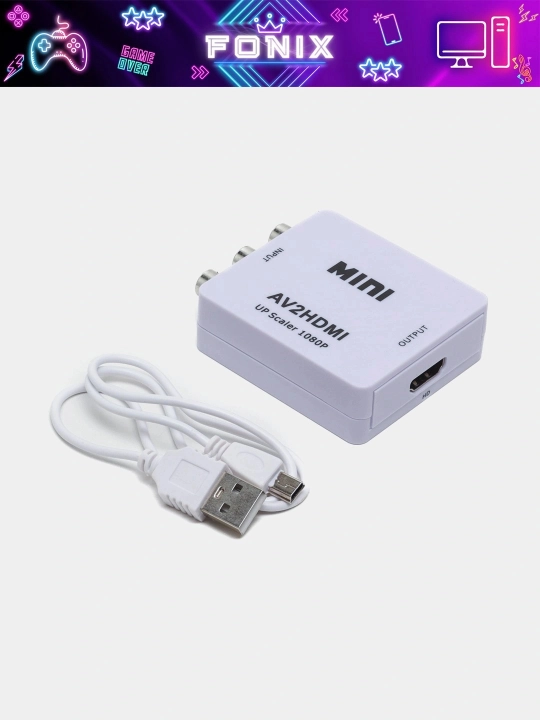 HDMI-dan AV-ga va AV-dan HDMI-ga konvertor - yuqori sifatli video uchun universal adapter