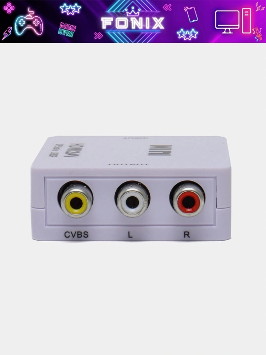 HDMI-dan AV-ga va AV-dan HDMI-ga konvertor - yuqori sifatli video uchun universal adapter