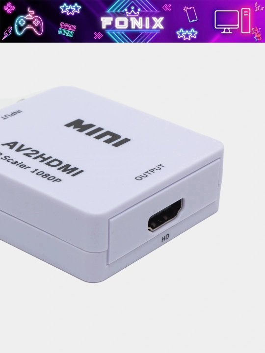HDMI-dan AV-ga va AV-dan HDMI-ga konvertor - yuqori sifatli video uchun universal adapter