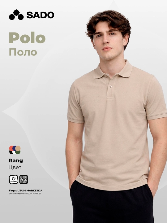 Erkaklar uchun polo futbolkasi SADO, futbolkalar erkaklar, fudbolka erkaklar, polo - 