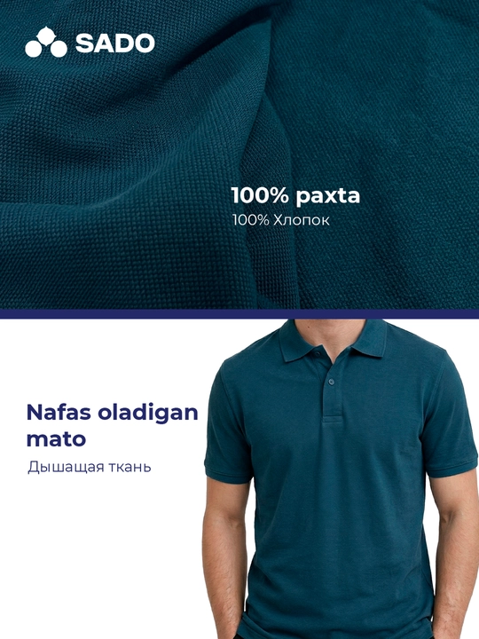 Erkaklar uchun polo futbolkasi SADO, futbolkalar erkaklar, fudbolka erkaklar, polo