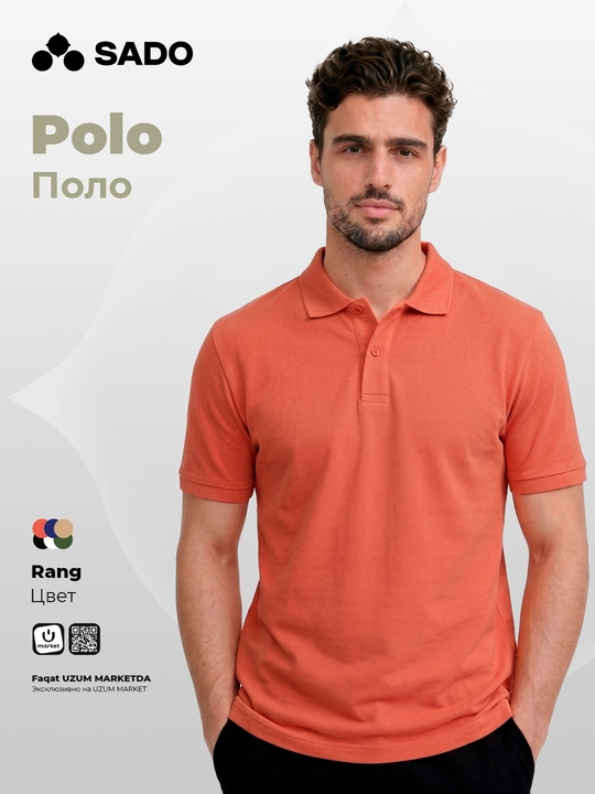 Erkaklar uchun polo futbolkasi SADO, futbolkalar erkaklar, fudbolka erkaklar, polo - 
