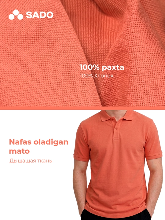 Erkaklar uchun polo futbolkasi SADO, futbolkalar erkaklar, fudbolka erkaklar, polo