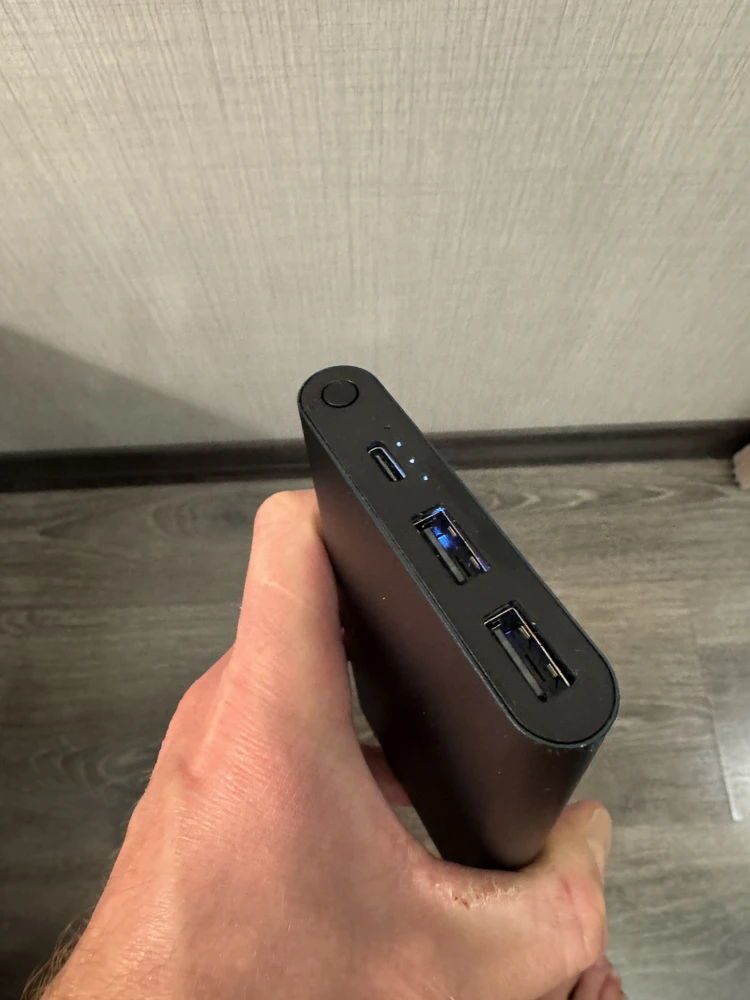 Power Bank 10000 mAh simsiz zaryadlash, tez zaryadlash 22.5W, 2 portli tashqi akkumulyator
