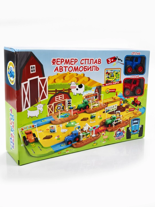 Игровой набор Ферма с синий трактором