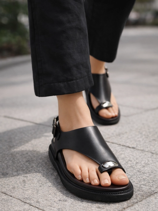Ayollar yozgi sandal, ochiq bosonojka, platformali, zamonaviy, qulay oyoq kiyim