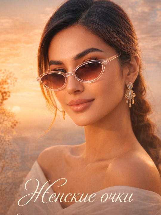 Женские солнцезащитные очки Cat Eye – стильные модные очки с защитой от солнца