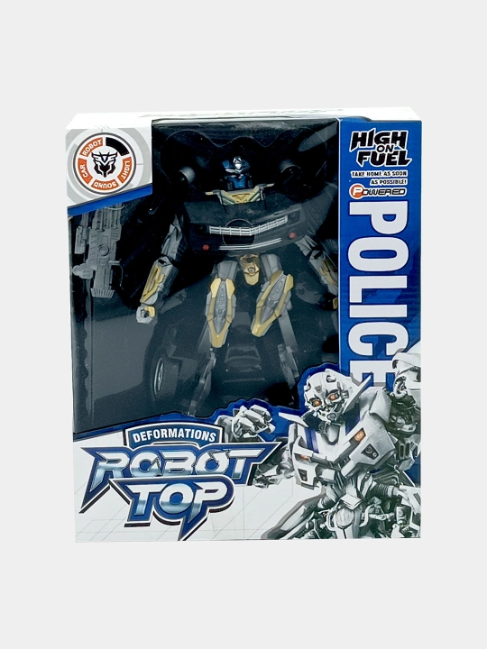 Robot Top Transformer, ovoz va yorug‘lik bilan politsiya
