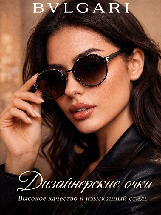 Женские очки BVLGARI элегантность в металле , стиль