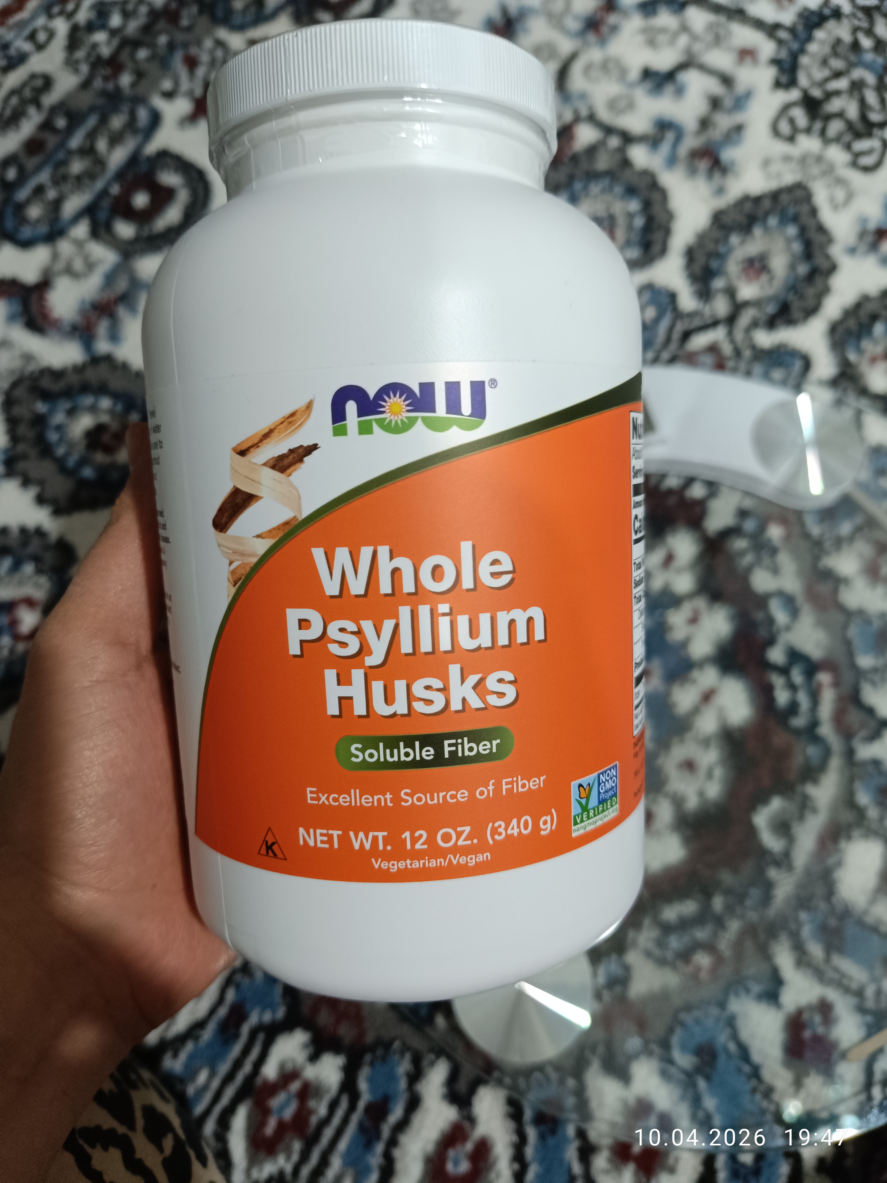 Psyllium urug'ining qobig'i Now Foods Psyllium Husk
