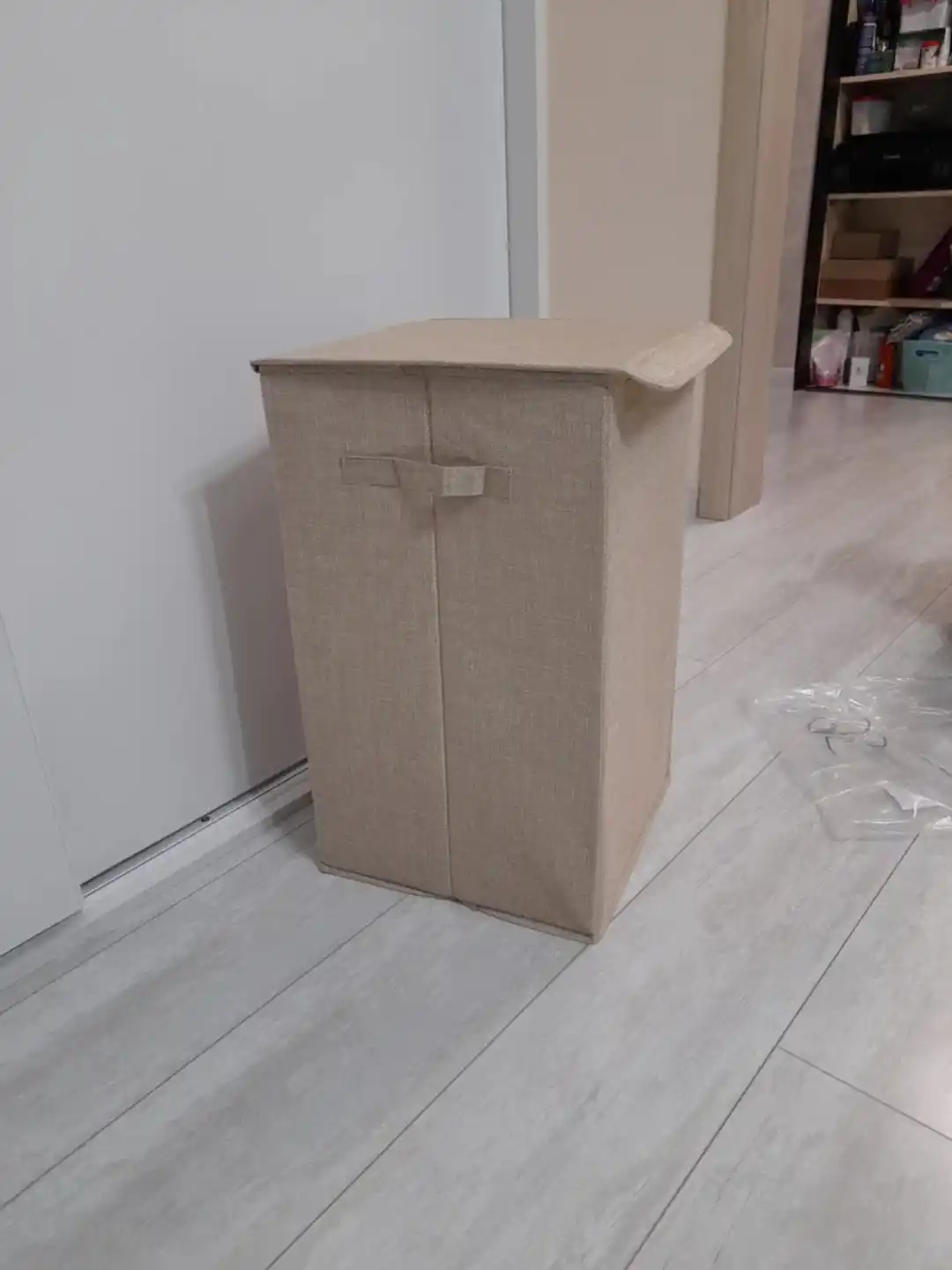 Корзина для белья Laundry с крышкой — универсальный органайзер для дома