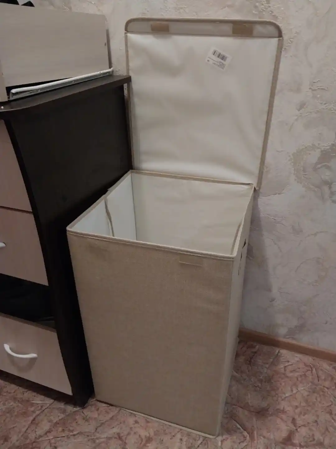Корзина для белья Laundry с крышкой — универсальный органайзер для дома