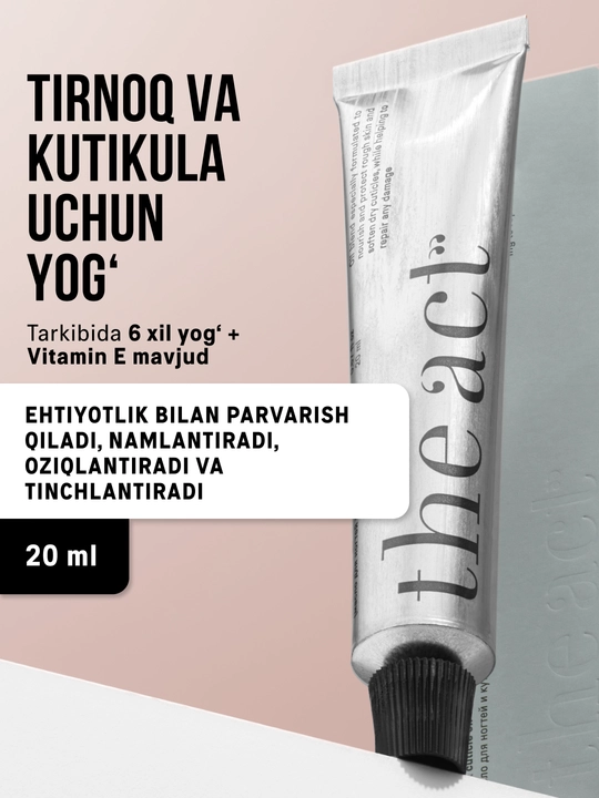The Act Kutikula, tirnoq va qo'llar uchun moy, 20 ml