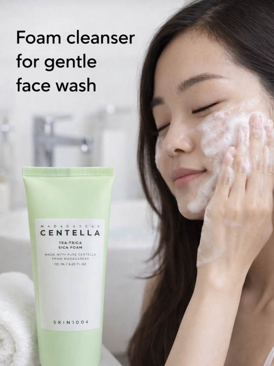 Пенка для лица, Пенка для очищения лица  SKIN1004, Madagascar CENTELLA Tea-Trica, Корея