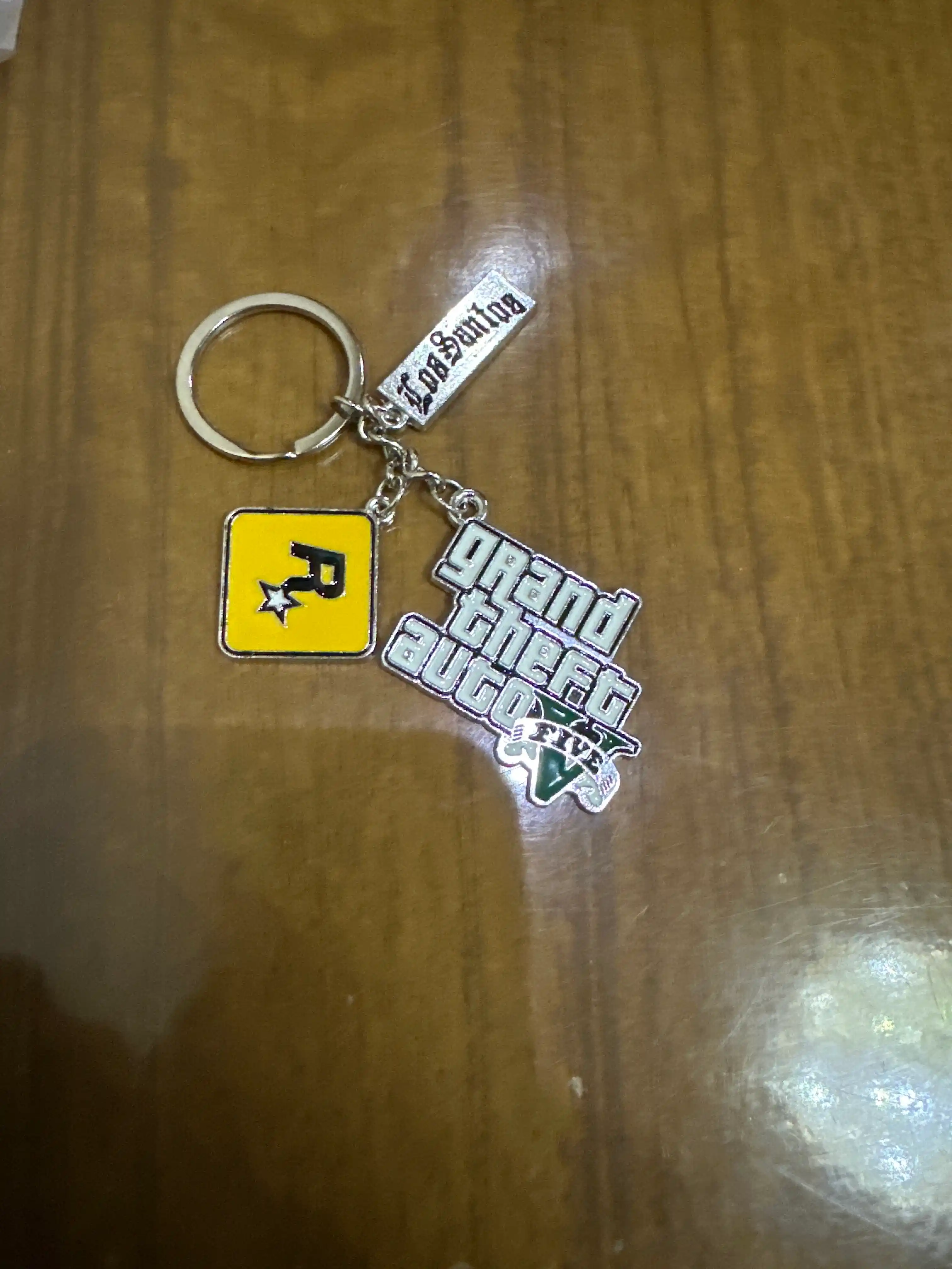 GTA V brelok metall kalit uchun, avtomobil aksessuari GTA 5 Rockstar sovg‘a