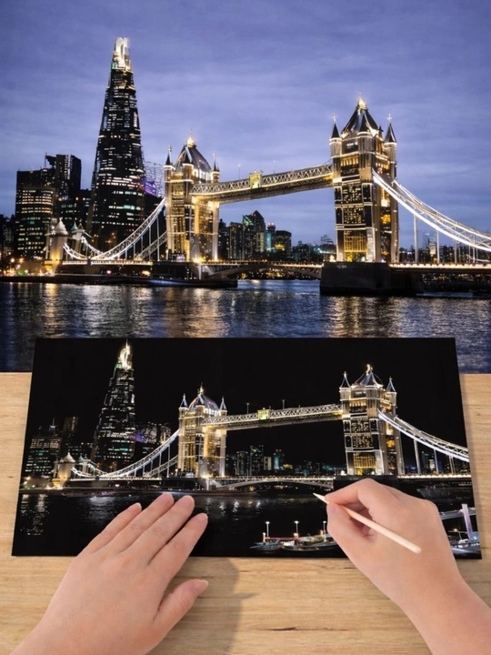 Набор для скретч рисования, 3D-раскраска, Scartch Art