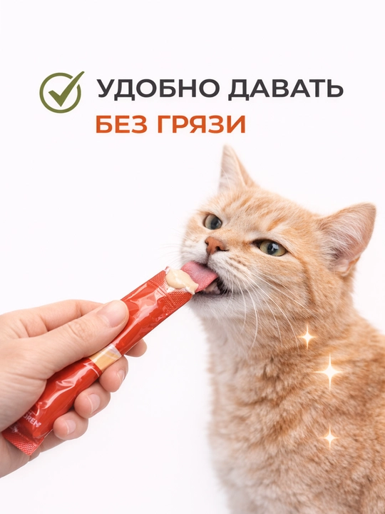 Лакомство для кошек Faenbei "Pet Snaks", ассорти из 3 вкусов