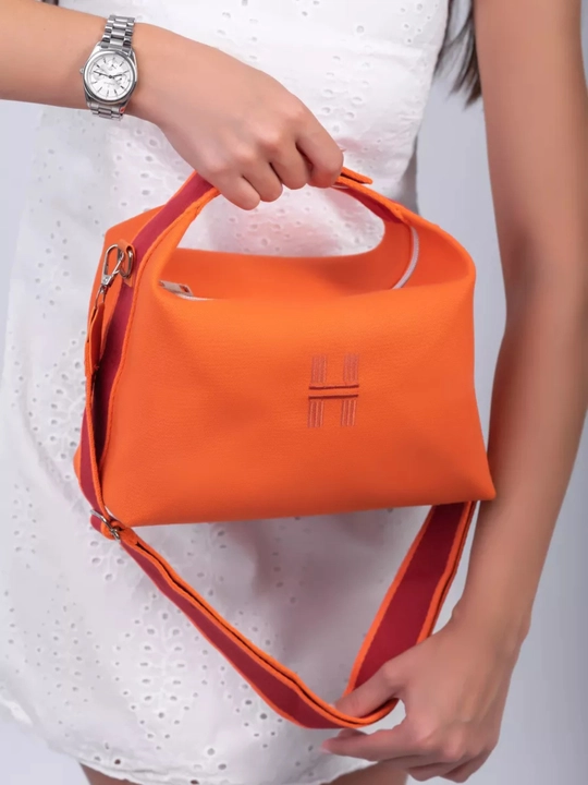 Сумка косметичка, с ремнем, маленькая, тканевая, Hermes