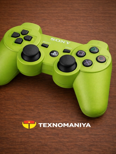 Беспроводной геймпад, Bluetooth джойстик DualShock 3, контроллер для Playstation 3 — TEXNO12-PS3JOY3-ЛАЙМ