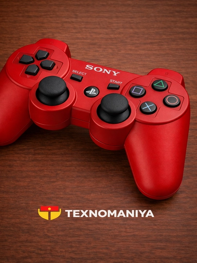 Беспроводной геймпад, Bluetooth джойстик DualShock 3, контроллер для Playstation 3 — TEXNO12-PS3JOY3-КРАСН