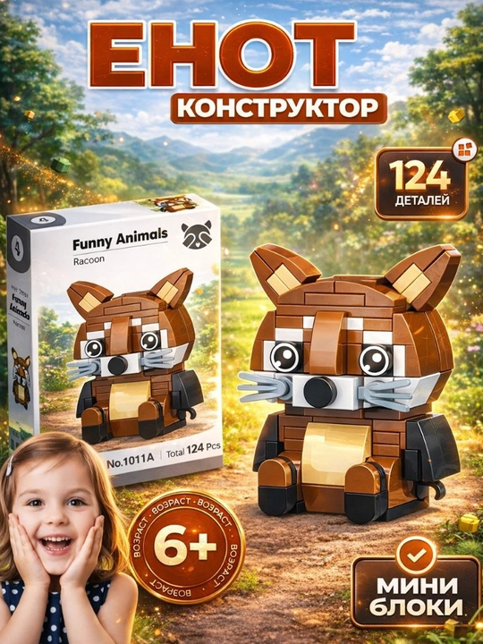 3D конструктор цветы, Lego World, разные цветы, совместим с Лего - 