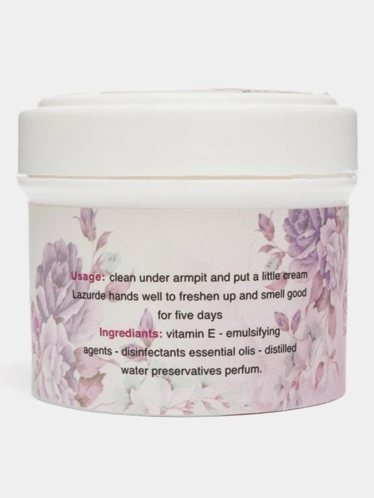 Lazurde, Krem Dezodarant Antipersipant, Terlashga qarshi, Parfumlangan, 50ml